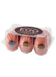 Набор из 6 мастурбаторов-яиц Tenga Egg Variety Pack V - Tenga - в Пскове купить с доставкой