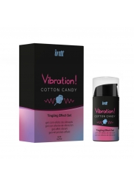 Жидкий вибратор Vibration Cotton Candy с ароматом сахарной ваты - 15 мл. - INTT - купить с доставкой в Пскове