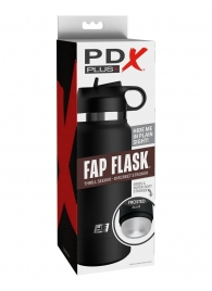 Черный мастурбатор в виде бутылки Fap Flask - Pipedream - в Пскове купить с доставкой