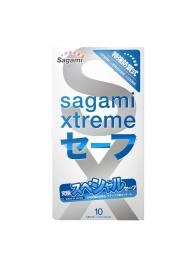 Презервативы Sagami Xtreme Ultrasafe с двойным количеством смазки - 10 шт. - Sagami - купить с доставкой в Пскове