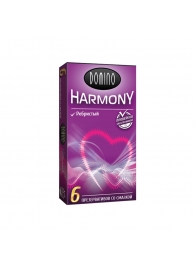 Презервативы с рёбрышками Domino Harmony - 6 шт. - Domino - купить с доставкой в Пскове