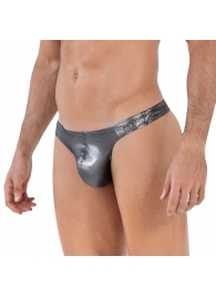 Серебристые трусы-тонги Chakra Thong - Clever Masculine Underwear купить с доставкой