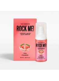 Жидкий вибратор Nuei Rock Me! с ароматом клубники - 20 мл. - Nuei cosmetics - купить с доставкой в Пскове