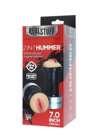 Двусторонний мастурбатор REALSTUFF 2 IN 1 HUMMER MOUTH   VAGINA - ротик и вагина - Dream Toys - в Пскове купить с доставкой