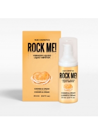 Жидкий вибратор Nuei Rock Me! с ароматом печенья и сливок - 20 мл. - Nuei cosmetics - купить с доставкой в Пскове