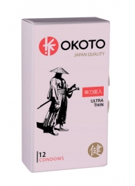 Тонкие презервативы OKOTO Ultra Thin - 12 шт. - Sitabella - купить с доставкой в Пскове