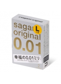 Презервативы Sagami Original 0.01 L-size увеличенного размера - 2 шт. - Sagami - купить с доставкой в Пскове