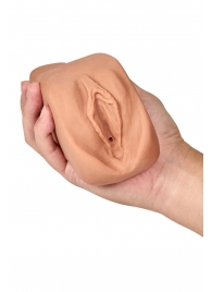 Маструбатор-вагина с вибрацией Soft   Wet Renata Realistic Tan Masturbator - Blush Novelties - в Пскове купить с доставкой