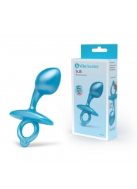 Голубая анальная пробка для массажа простаты Bulb Silicone Prostate Plug - 10,7 см. - b-Vibe - в Пскове купить с доставкой