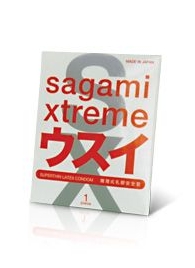 Ультратонкий презерватив Sagami Xtreme SUPERTHIN - 1 шт. - Sagami - купить с доставкой в Пскове