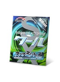 Презерватив Sagami Xtreme Mint с ароматом мяты - 1 шт. - Sagami - купить с доставкой в Пскове