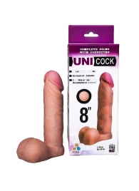 Фаллическая насадка для страпона UNICOCK 8  - 20 см. - LOVETOY (А-Полимер) - купить с доставкой в Пскове