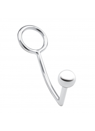 Кольцо на пенис с анальным стимулятором Stainless Steel Anal Hook   Cock Ring - BlueLine - в Пскове купить с доставкой