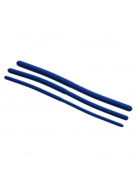 Набор из 3 синих силиконовых уретральных расширителей Invasion Silicone Urethral Sound Trainer Set - XR Brands - купить с доставкой в Пскове