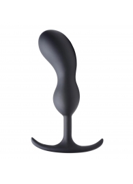 Черный массажер простаты с утяжелителями Premium Silicone Weighted Prostate Plug Large - 18,8 см. - XR Brands - в Пскове купить с доставкой