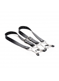 Ремни с зажимами для половых губ Spread Labia Spreader Straps with Clamps - XR Brands - купить с доставкой в Пскове