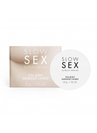 Массажная свеча для всего тела Slow Sex - 50 гр. - Bijoux Indiscrets - купить с доставкой в Пскове