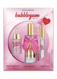 Набор средств для массажа и ласк Bubblegum Play Kit - Bijoux Indiscrets - купить с доставкой в Пскове
