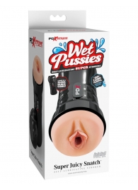 Мастурбатор-вагина в колбе Super Juicy Snatch - Pipedream - в Пскове купить с доставкой