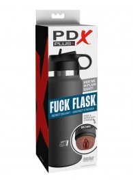 Смуглый мастурбатор-вагина в корпусе-бутылке F*ck Flask - Pipedream - в Пскове купить с доставкой