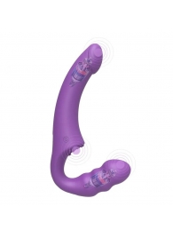 Фиолетовый безремневой страпон Straples Strap-On Dildo - Erokay - купить с доставкой в Пскове