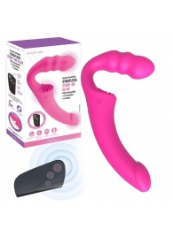 Розовый безремневой страпон Straples Strap-On Dildo - Erokay - купить с доставкой в Пскове