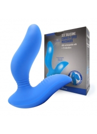 Синий вибромассажер простаты 3,5’’ Curve P-spot Massager - 12 см. - Erokay - в Пскове купить с доставкой
