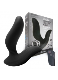 Черный вибромассажер простаты 3,5’’ Remote Control Curve P-spot Massager - 12 см. - Erokay - в Пскове купить с доставкой