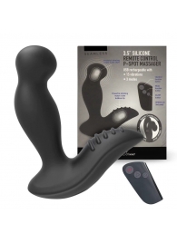 Черный вибромассажер простаты 3,5’’ Remote Control P-spot Massager - 12,5 см. - Erokay - в Пскове купить с доставкой