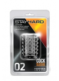 Прозрачная насадка на пенис с шишечками STAY HARD COCK SLEEVE 02 CLEAR - Blush Novelties - в Пскове купить с доставкой