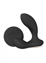 Черный вибромассажер простаты с пультом ДУ Hugo 2 Remote - Lelo - в Пскове купить с доставкой