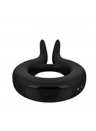 Черное эрекционное кольцо Marry Me Rechargeable Vibrating Cockring - Adrien Lastic - в Пскове купить с доставкой
