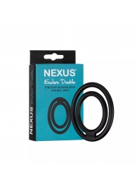 Черное двойное эрекционное кольцо Nexus Enduro Double - Nexus Range - в Пскове купить с доставкой