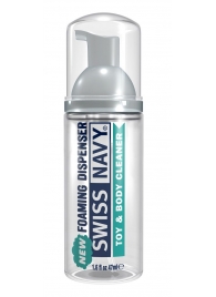 Очищающая пенка для игрушек и тела Toy   Body Cleaner Foamer - 47 мл. - Swiss navy - купить с доставкой в Пскове