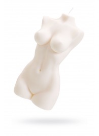 Белая интерьерная свеча в форме женского торса - 850 гр. - Pecado - купить с доставкой в Пскове