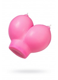 Розовая свеча «Сиськи» - 150 гр. - Pecado - купить с доставкой в Пскове