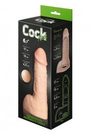 Телесный фаллоудлинитель с мошонкой Cock Next - 17 см. - LOVETOY (А-Полимер) - в Пскове купить с доставкой