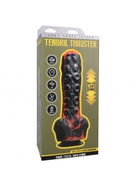 Черно-красная мини-машина на присоске Tendril Thruster - 21,6 см. - Doc Johnson - купить с доставкой в Пскове
