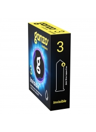 Супертонкие презервативы Ganzo Invisible - 3 шт. - Ganzo - купить с доставкой в Пскове