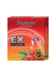 Стимулирующая насадка Sitabella Extender  Клубника - Sitabella - купить с доставкой в Пскове