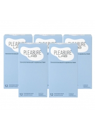 Набор из 5 упаковок ультратонких презервативов Pleasure Lab (по 12 шт.) - Pleasure Lab - купить с доставкой в Пскове