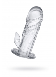 Прозрачная насадка на пенис Uco - 13 см. - A-toys - в Пскове купить с доставкой
