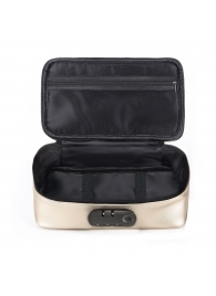 Золотистая сумочка для хранения игрушек Discreet Box - Dorcel - купить с доставкой в Пскове