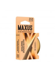 Точечные презервативы MAXUS 2000 Amazing Dots с железным кейсом - 3 шт. - Maxus - купить с доставкой в Пскове