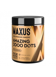 Точечные презервативы MAXUS 2000 Amazing Dots с железным кейсом - 12 шт. - Maxus - купить с доставкой в Пскове