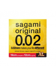 Презерватив увеличенного размера Sagami Original 0.02 XL-size - 1 шт. - Sagami - купить с доставкой в Пскове