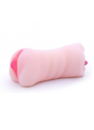 Телесный двусторонний мастурбатор - вагина и ротик - Boys of Toys - в Пскове купить с доставкой