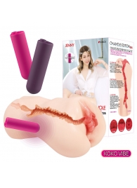 Мастурбатор-вагина с вибрацией Jenny Onahole edition 005 - KOKOS - в Пскове купить с доставкой