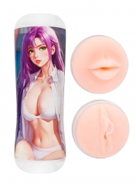 Двусторонний мастурбатор аниме - ротик и вагина - Tokyo Style - в Пскове купить с доставкой