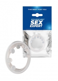 Эрекционное кольцо с мягкой стимулирующей насадкой - Sex Expert - в Пскове купить с доставкой